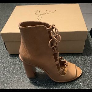 ★Joie Cordelia Open Toe Lace-Up Boots★